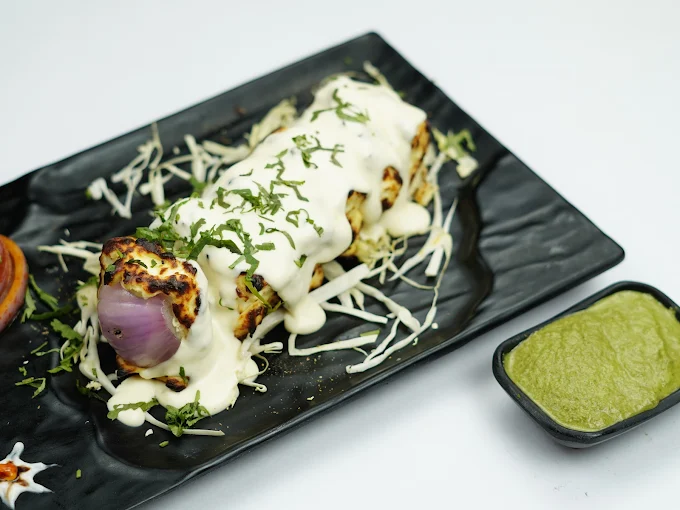 Paneer starter with creamy sauce